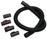 Craftsman 9-16928 7 Foot Vacuum Hose Replacement with Pos I Lock and Friction Fit Adapters