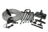 Cen-Tec Systems 99614 CT14DXQD Quiet Drive Central Vacuum Electric Brush Kit with 35-Feet Universal Connect 4-Wire Hose