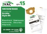 15 Eureka Style RR Replacement Vacuum Cleaner Bags Fits All Bagged Smart Vac Uprights In The 4800 Series By ZVac Only From GoVacuum