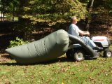 Lawn Tractor Leaf Bag- Pick up Leaves with Your Tractor, Not Your Back.