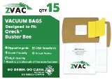 15 Oreck PKBB12DW Compact Canister (Buster B) Vacuum Bags By ZVac