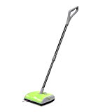 Carpet Sweeper Vacuum Rechargeable Dual Brush Electric Sweeper Vac with Cord-free Handheld Extendable Pole for Carpet and Floor- Apple Green