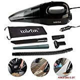 Car Vacuum Cleaner,Wietus 12V,Power:85W,3.2KPA Suction, Wet/Dry Handheld Auto Car Vacuum Cleaner,Blow Cleaner and Vacuum Cleaner Function,13.2FT(4M) cord,5-in-1 Mouths With Bag