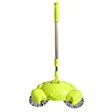 HongXander New Arrival 360 Rotary Home Use Crab Manual Telescopic Floor Dust Sweeper (Green)