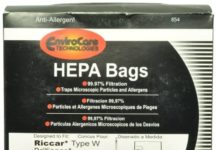 Riccar Simplicity Upright Vacuum Cleaner Bags