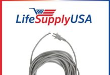 LifeSupplyUSA Gray 17/2 35ft Upright Vacuum Electric 12…
